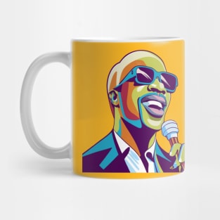 Stevie Wonder WPAP Limit Color Mug